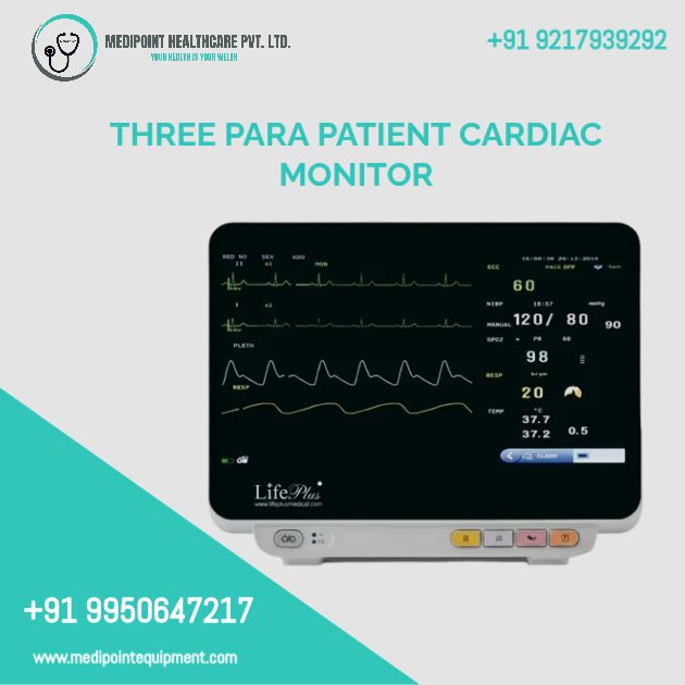 Three Para Patient Cardiac Monitor for Rent